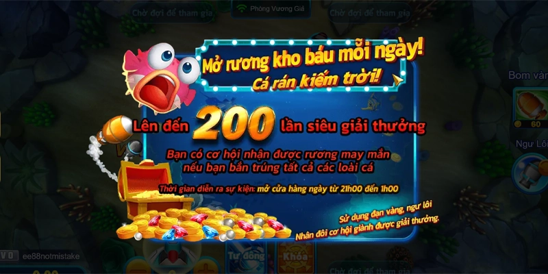 Bắn Cá ăn xu EE88: Chinh phục đại dương rinh lộc đầy túi